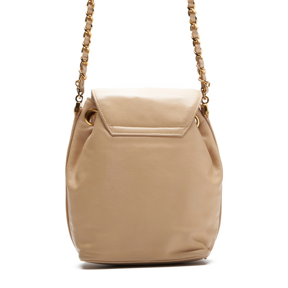 Chanel Coco Mark Round Flap Chain Lambskin Beige - Picture 2 of 8